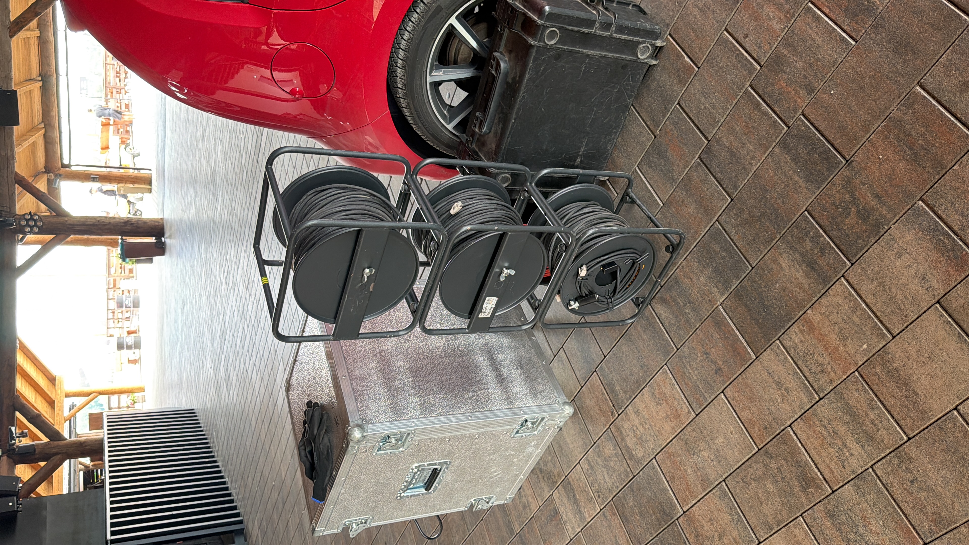 Transport reels and production case
