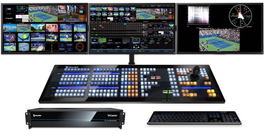 TriCaster TC1 with long panel and displays