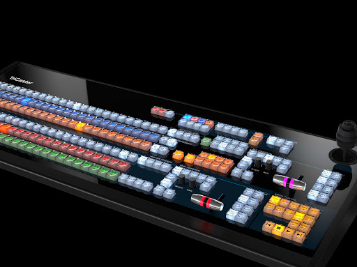 Production desk and multiview monitors